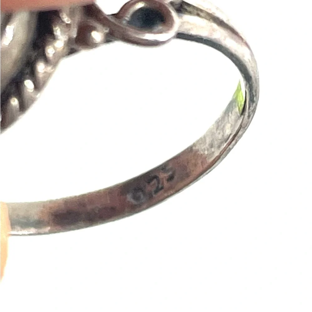 Sweet Sterling Greenstone ring size 7